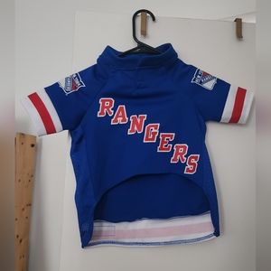 DOG JERSEY - official NHL licensed Rangers jersey - size Small - Christmas gift